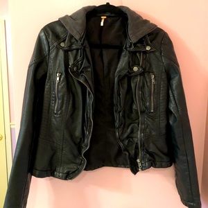 Free People Faux Leather Jacket